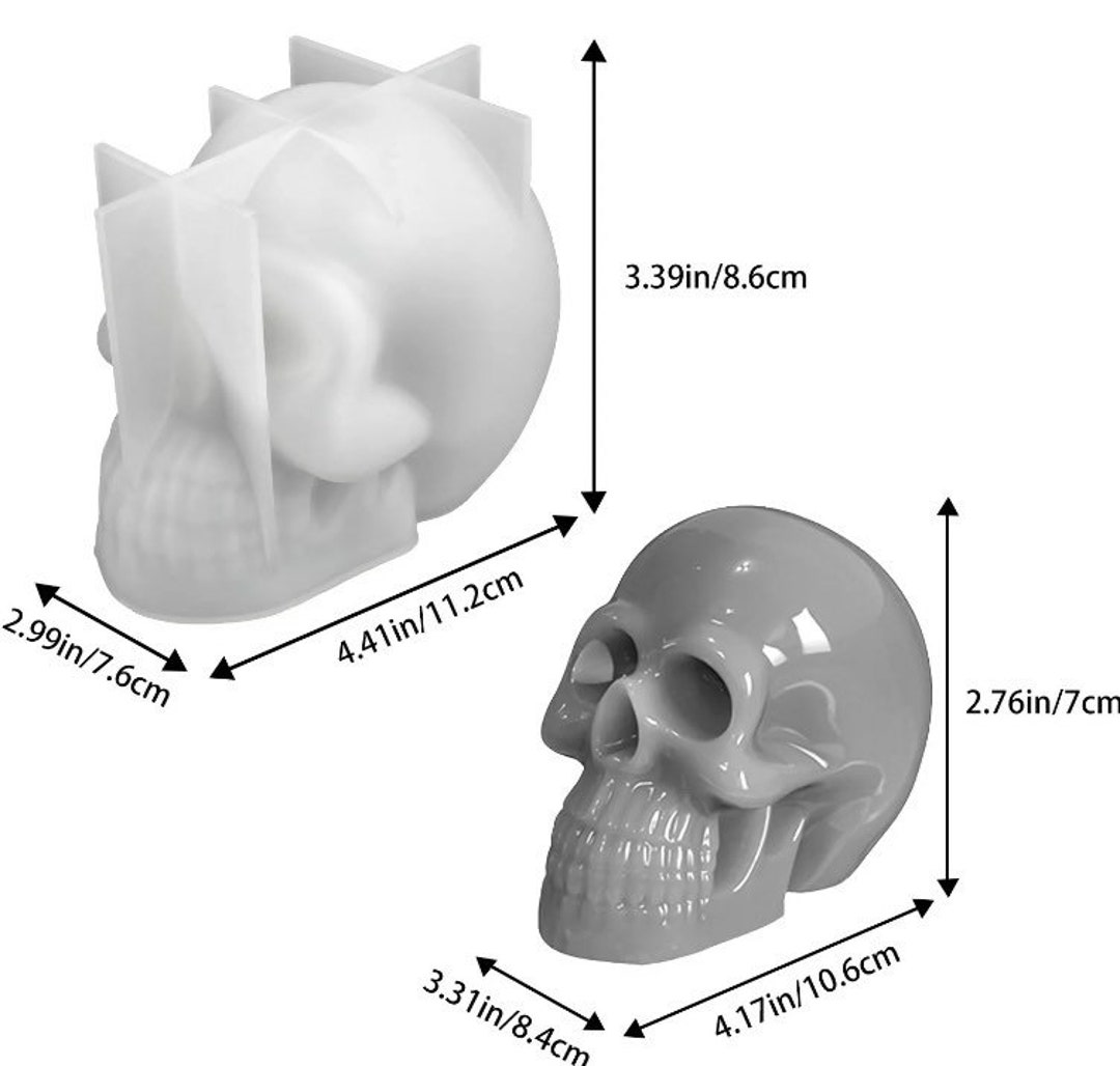 Wilton Silicone Mold-Skull, 6 Cavity