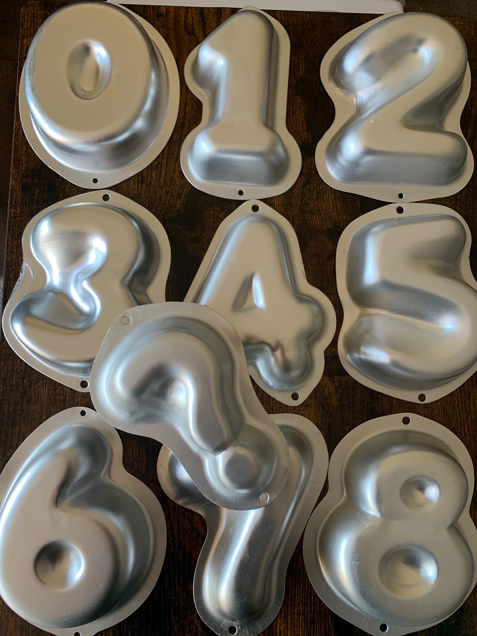 Numbers Cake Pan Rare Rare Wilton Numbers Cake Pan Set. Hard Etsy