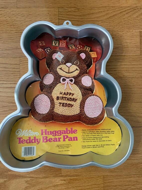 Wilton Huggable Bear Cake Pan 1982 Vintage With Complete