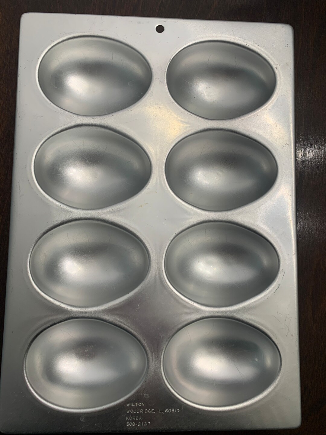 Wilton Vintage Mini Egg Shaped Pan Aluminum Egg Pan 8 Cavity Etsy Canada