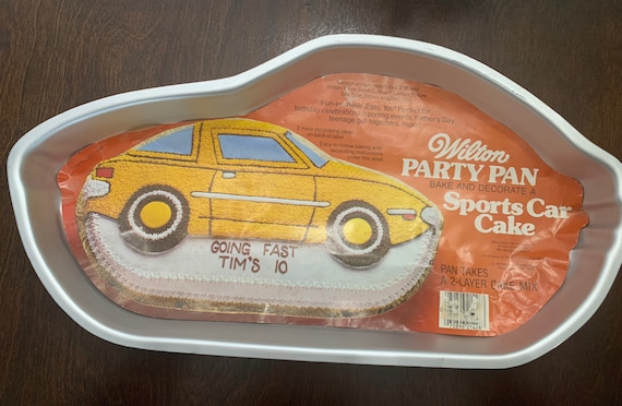 Wilton Vintage Sports Car Cake Pan Rare Vintage Wilton Sports Car Cake Pan 502 1948 Wilton Sports Car Cake Tin. Etsy