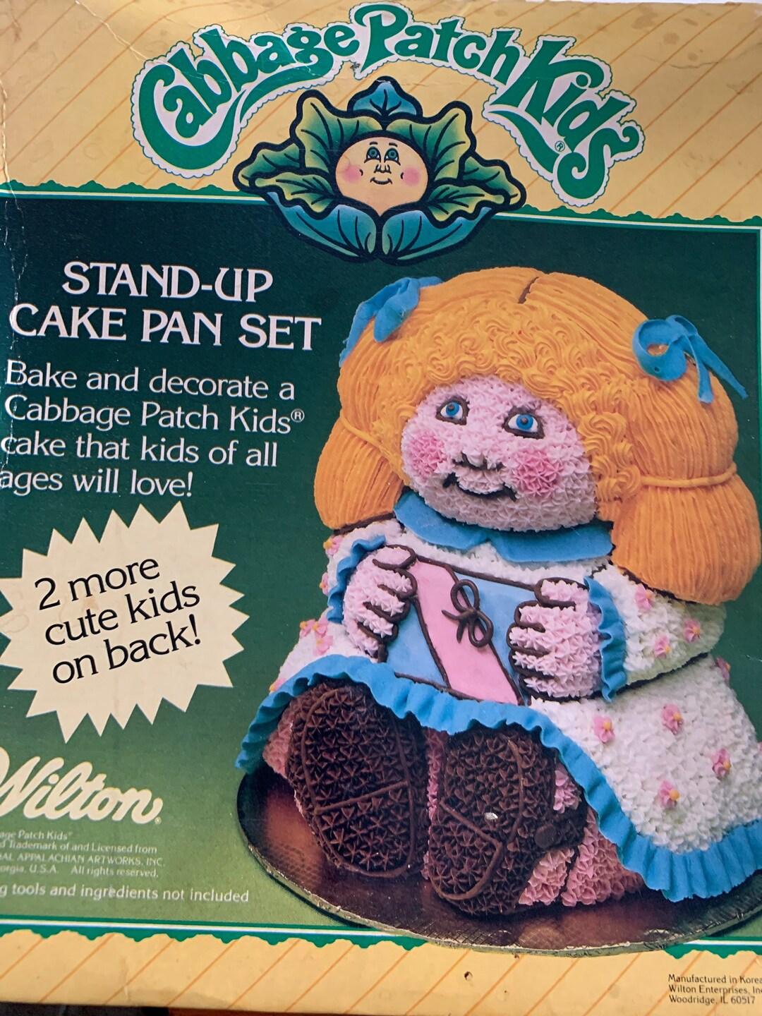 Wilton Cake Pan/cabbage Patch Doll 3D Cake Pan Set/vintage Etsy
