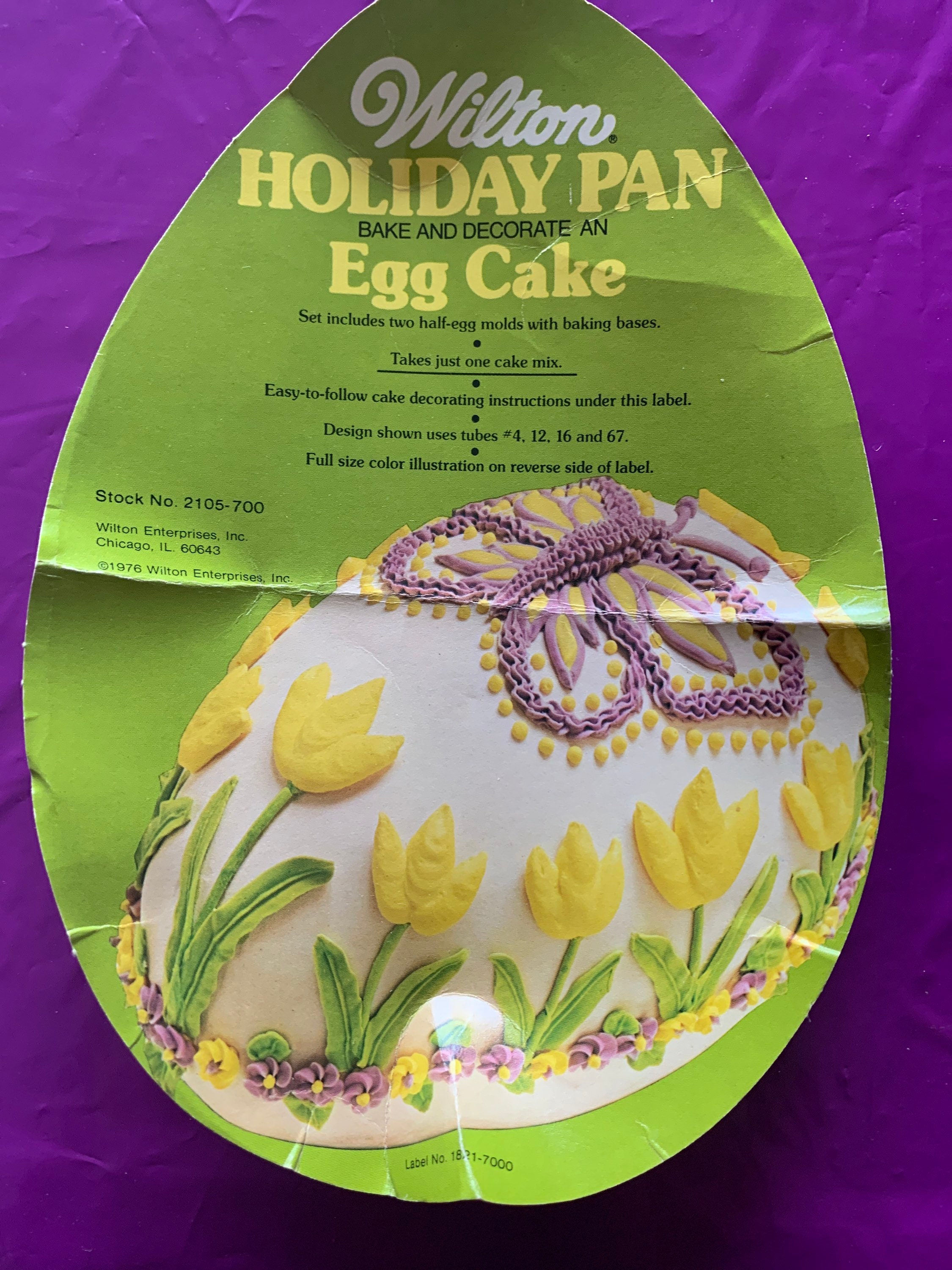 Egg Cake Wilton Pan