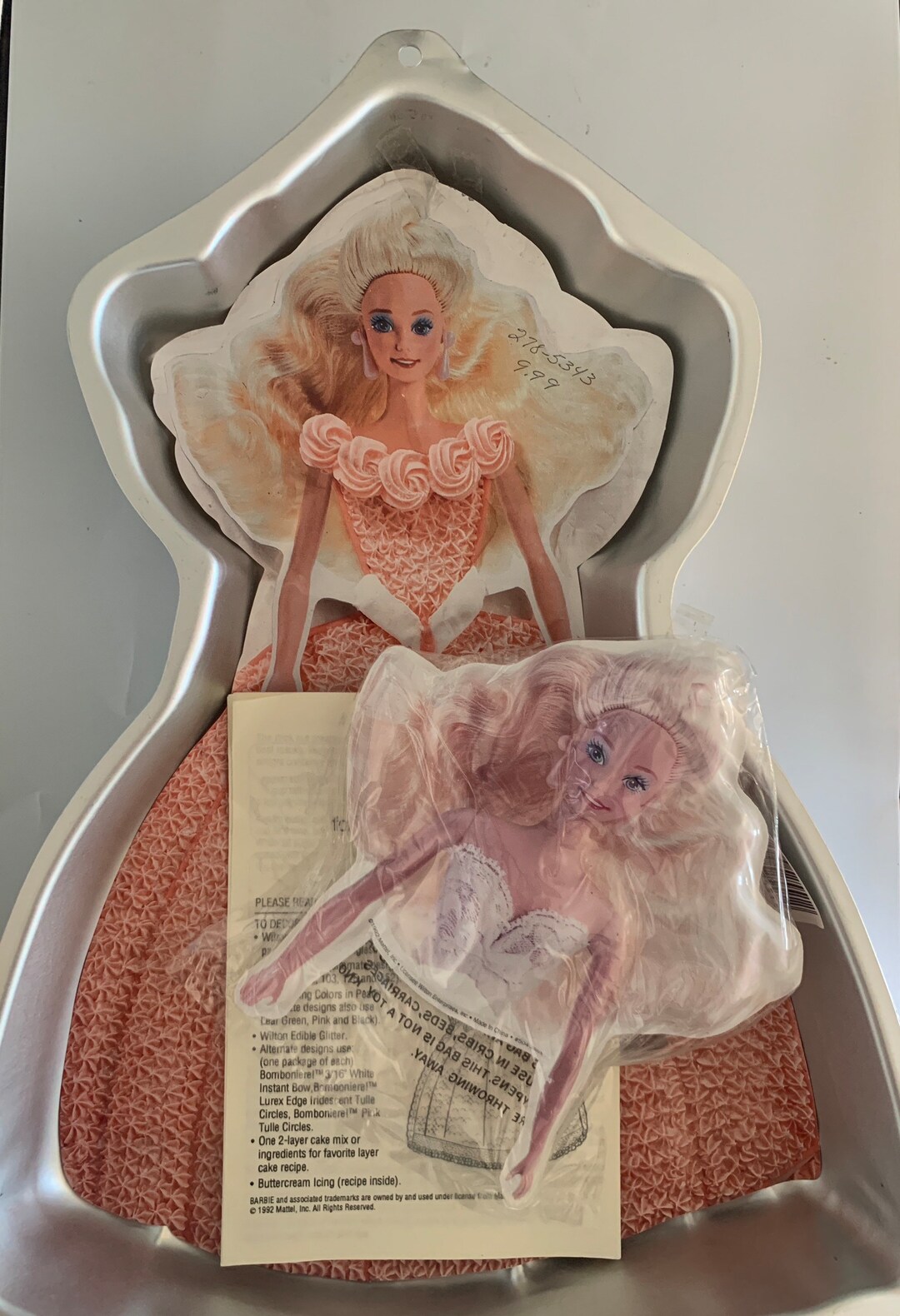 Wilton Barbie Cake Pan Vintage Wilton Cake Pan Barbie Doll Etsy