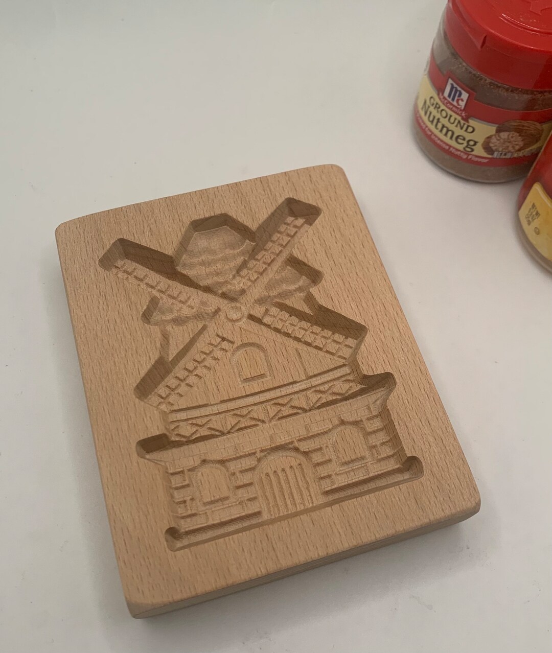 Wood Cookie Mold, 4 Inch Windmill Cookie Mold, Cookie Molds, Baking
