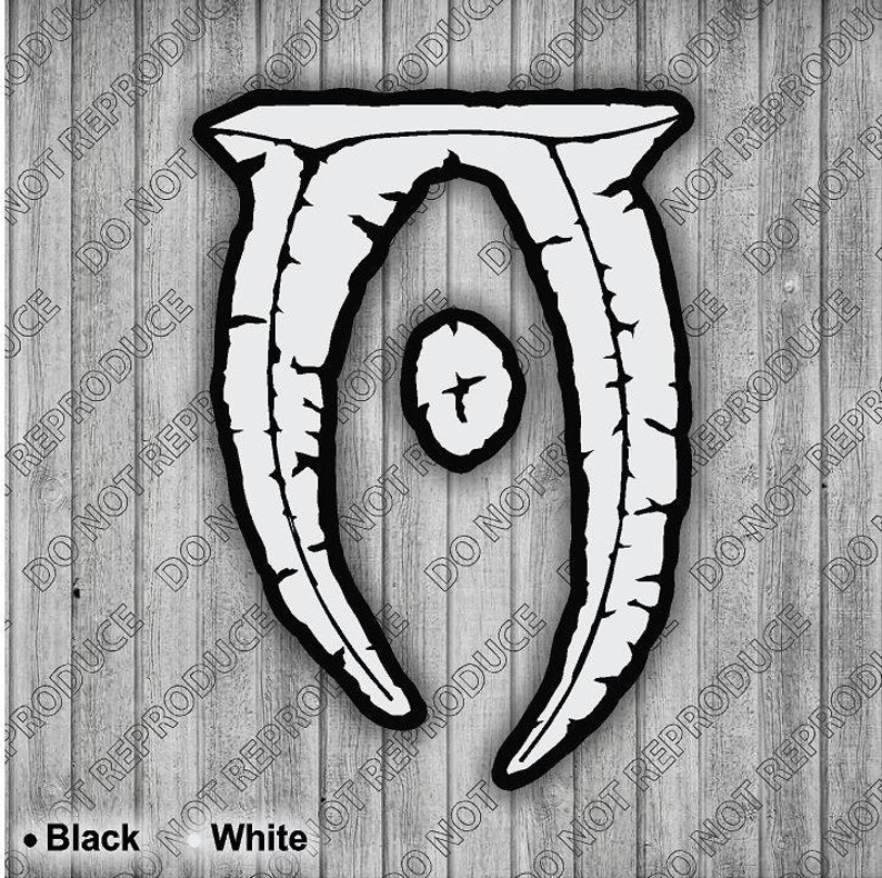 Oblivion Gate Daedric Symbol Decal | Etsy