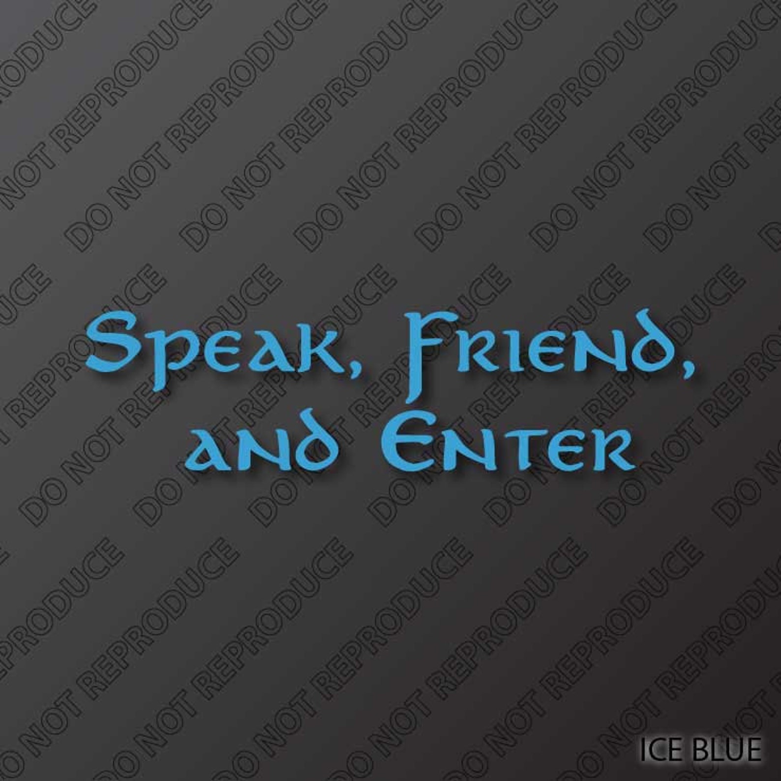 Speak your friend