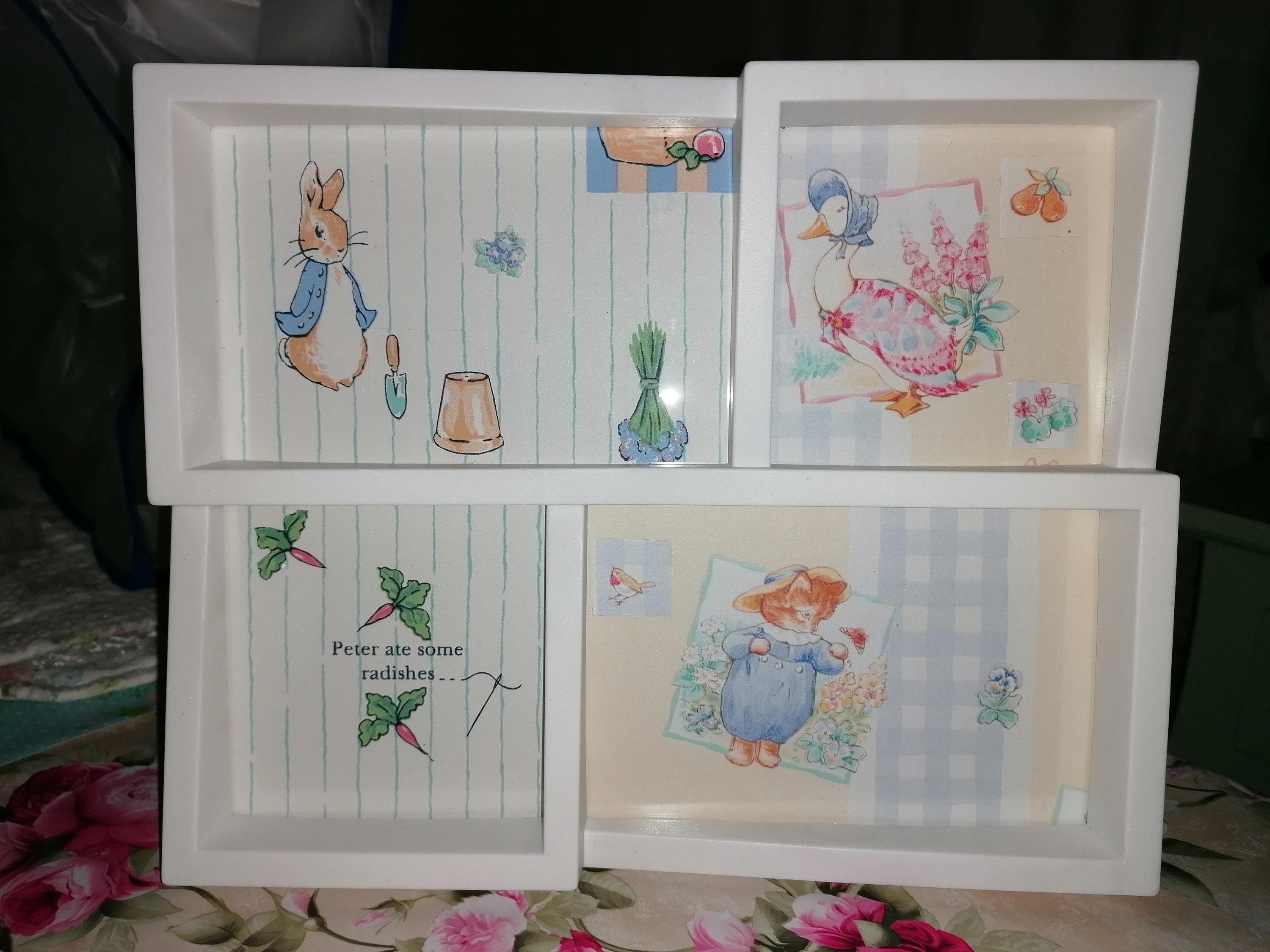Peter Rabbit Beatrix Potter Picture Frame Freestanding Wall Baby ...