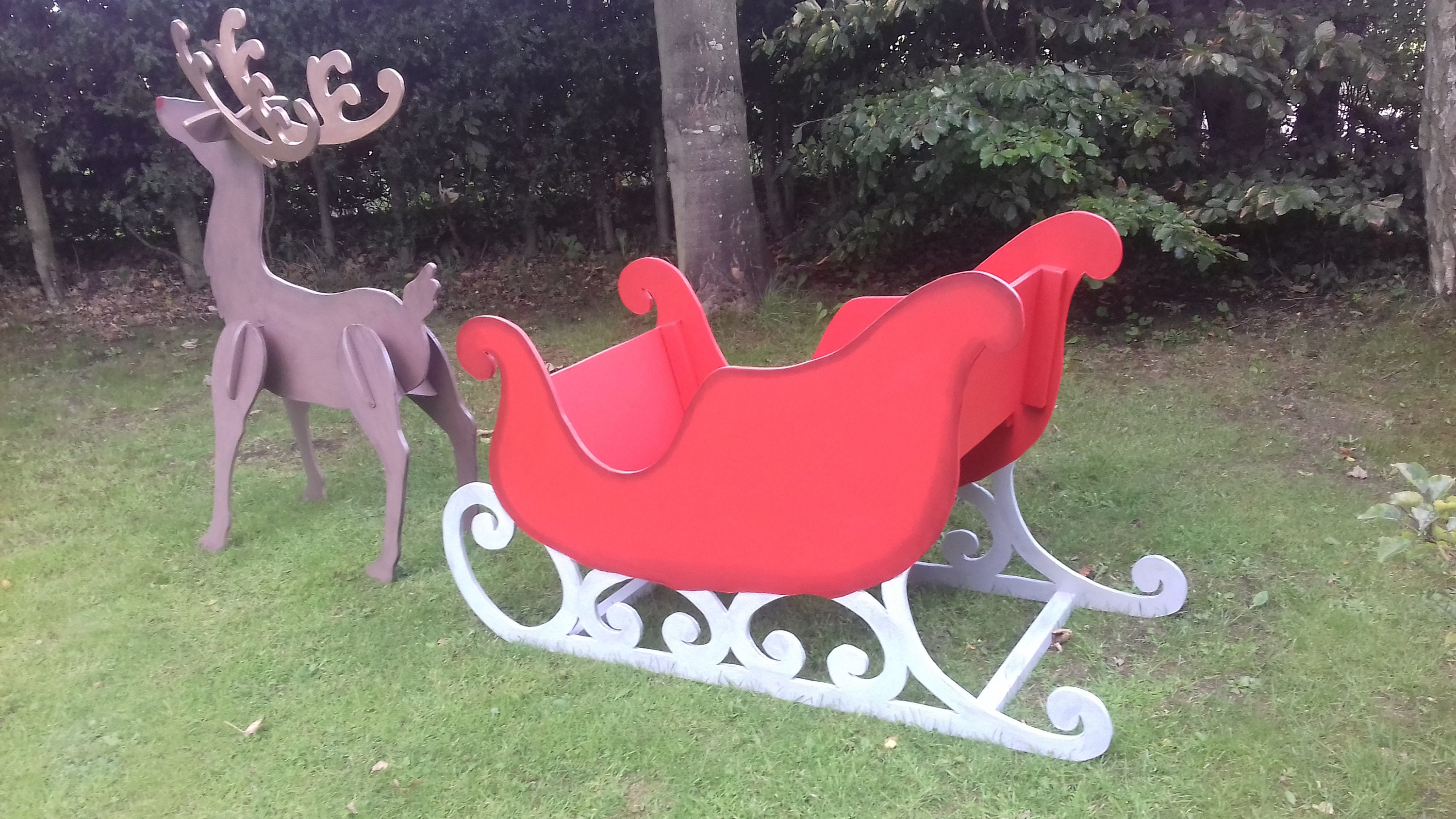 Christmas Sleigh Photo Prop 