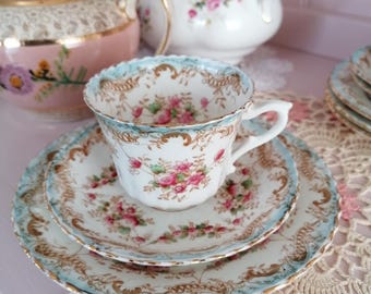 Vintage Bone China Trio Royal Albert Cup Saucer Plate Afternoon Tea Celebration Birthday Gift Tearoom Display Country Living Home Victorian