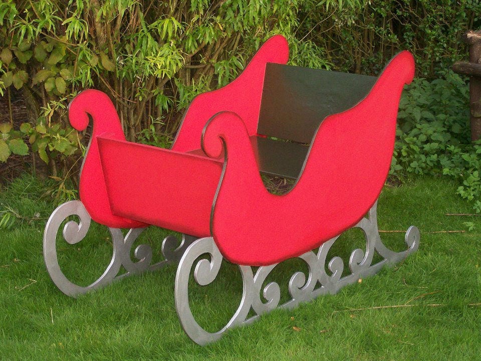 Large Wooden Santa Sleigh To Sit In Prop Shop Photo Shoot Etsy