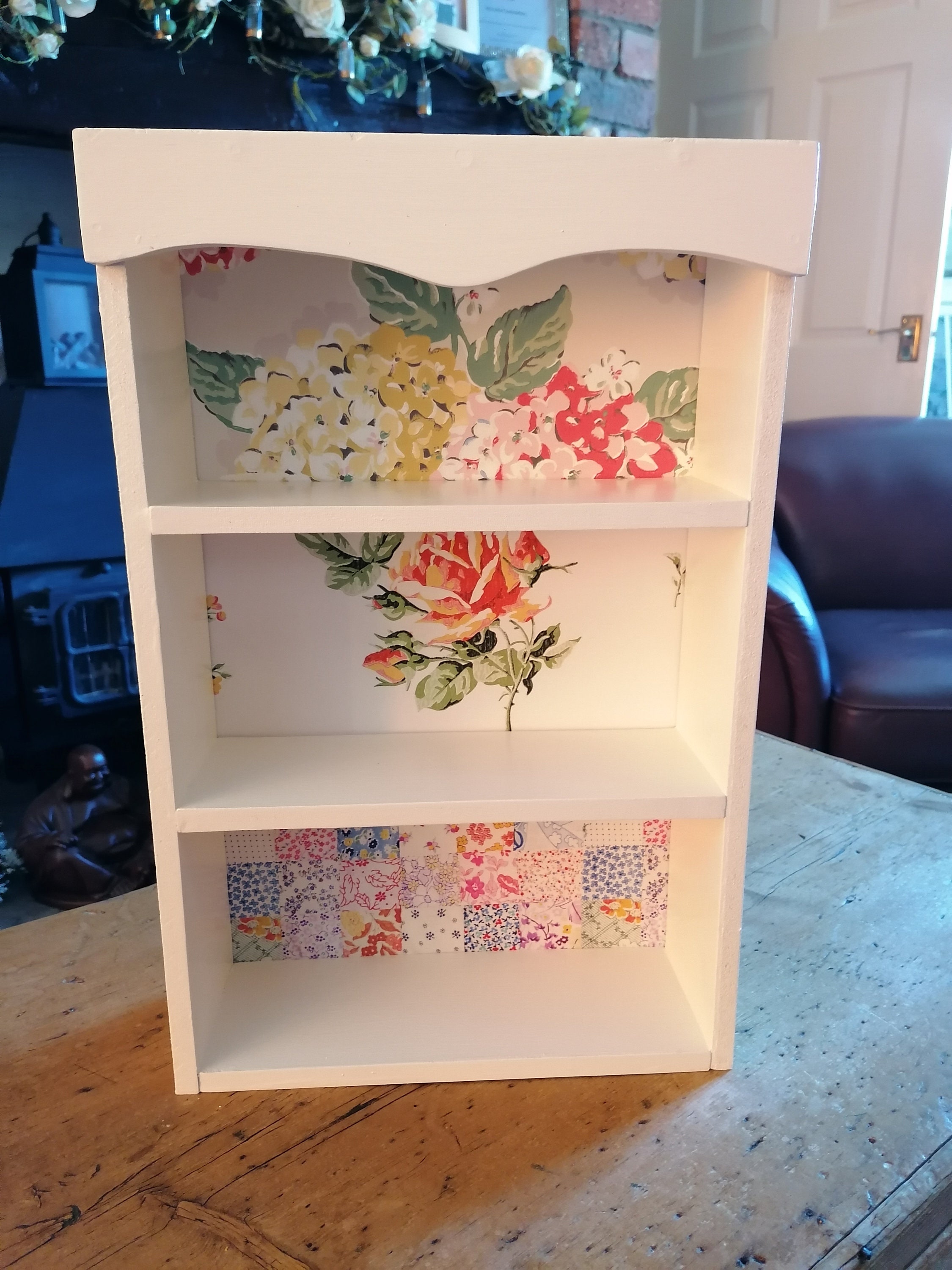 Large Wooden Shelf Unit Wall Freestanding Shelves Display Made Etsy