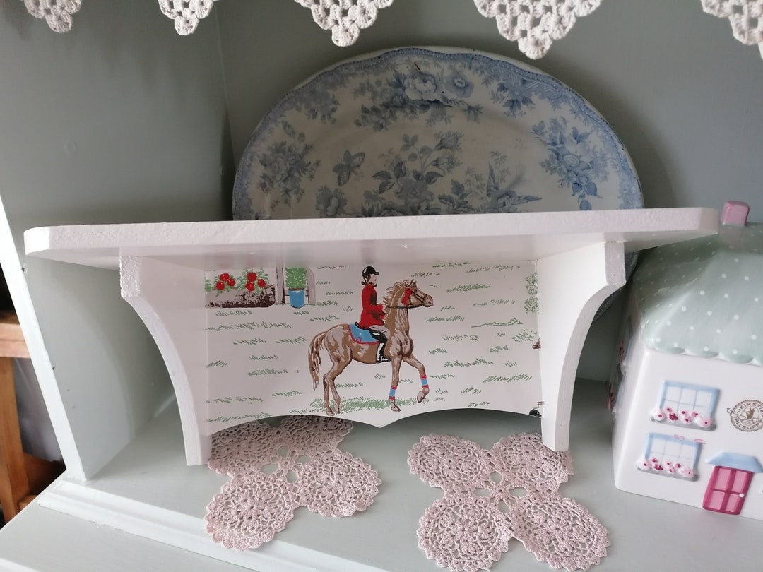 Wooden Wall Shelf Storage Made Using Rare Cath Kidston Vintage - Etsy UK