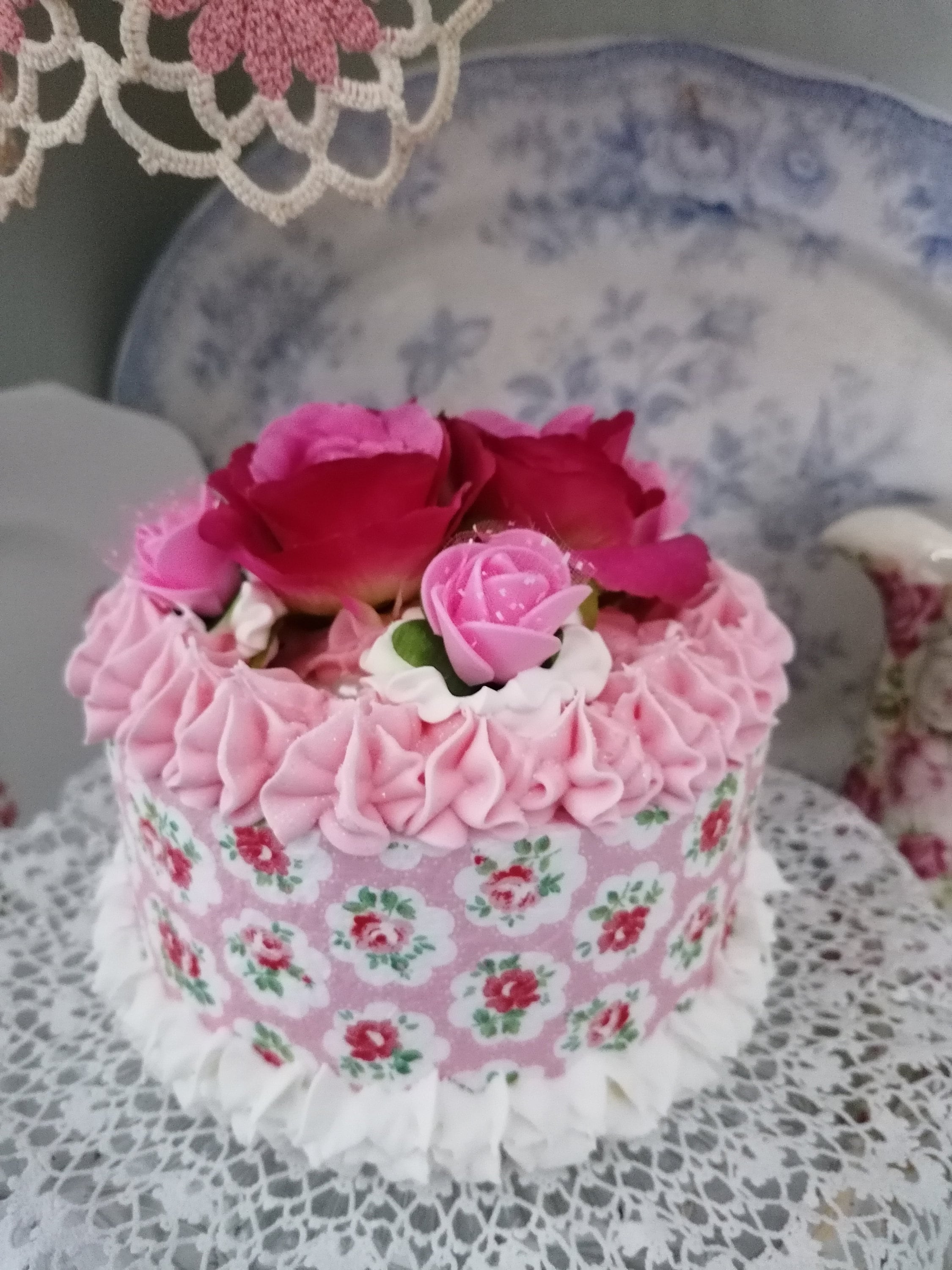 Large Whole Fake Cake Artificial Display Faux Made Using Cath Etsy