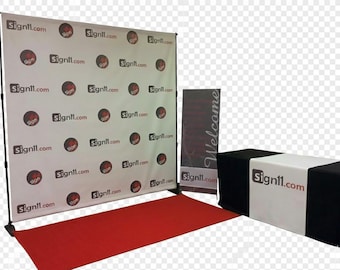Custom Backrop, Step and Repeat Banner- Logo, Birthday, Event, Party, Photo Booth, Made in USA