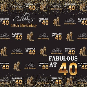 Elegance Birthday Step and Repeat Backdrop, Banner, Event, Party, Photo Booth, Design, Stand, Red Carpet, Made in USA #7014