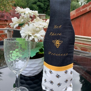 prosecco cooler bag with glasses