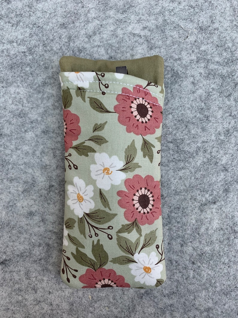 Floral Fabric Glasses Case: Soft Lined Protection image 5