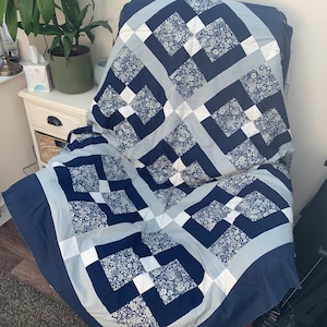 Quilt-Anleitung pdf. Verschwinden neun Patch Block pdf Muster.