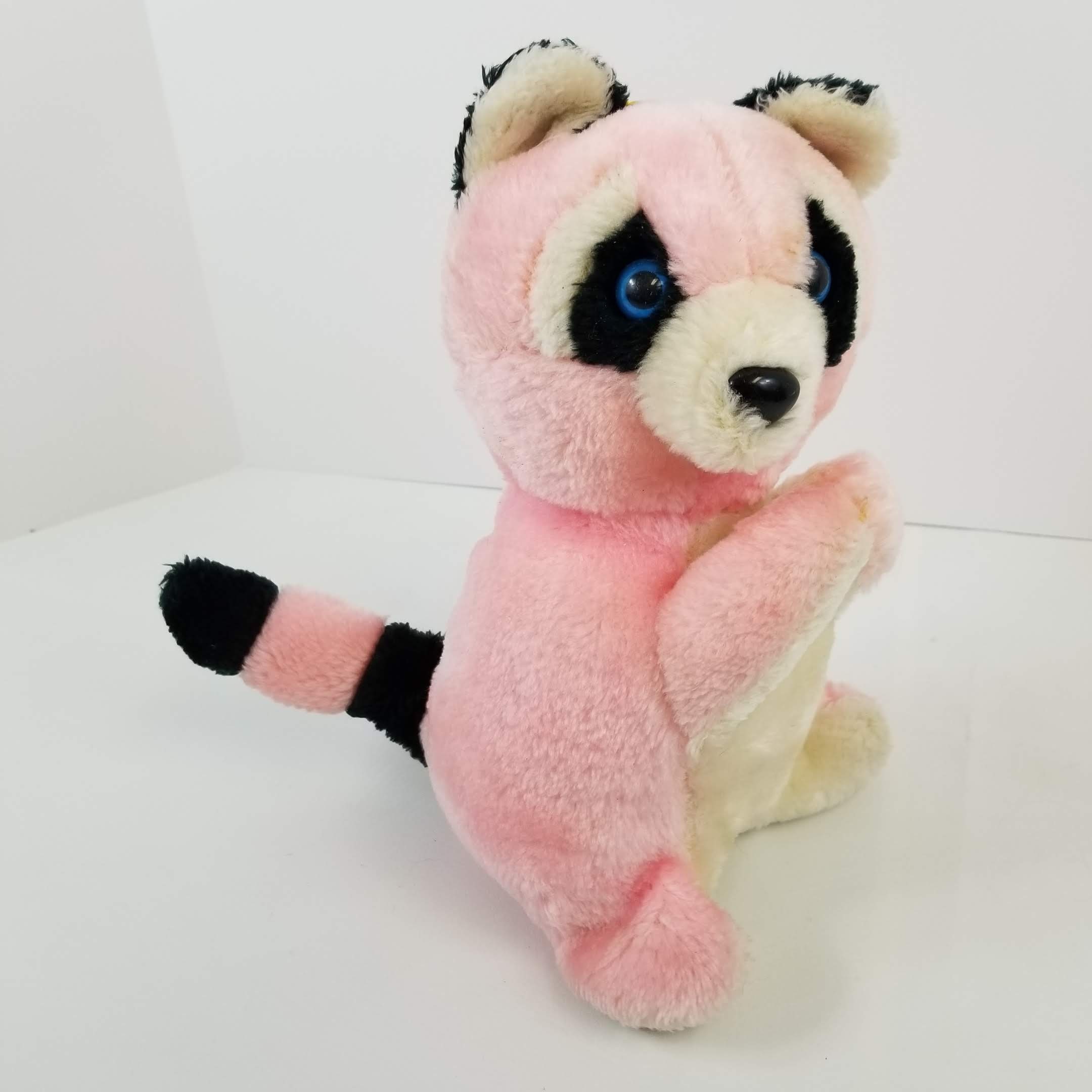 blue raccoon stuffed animal