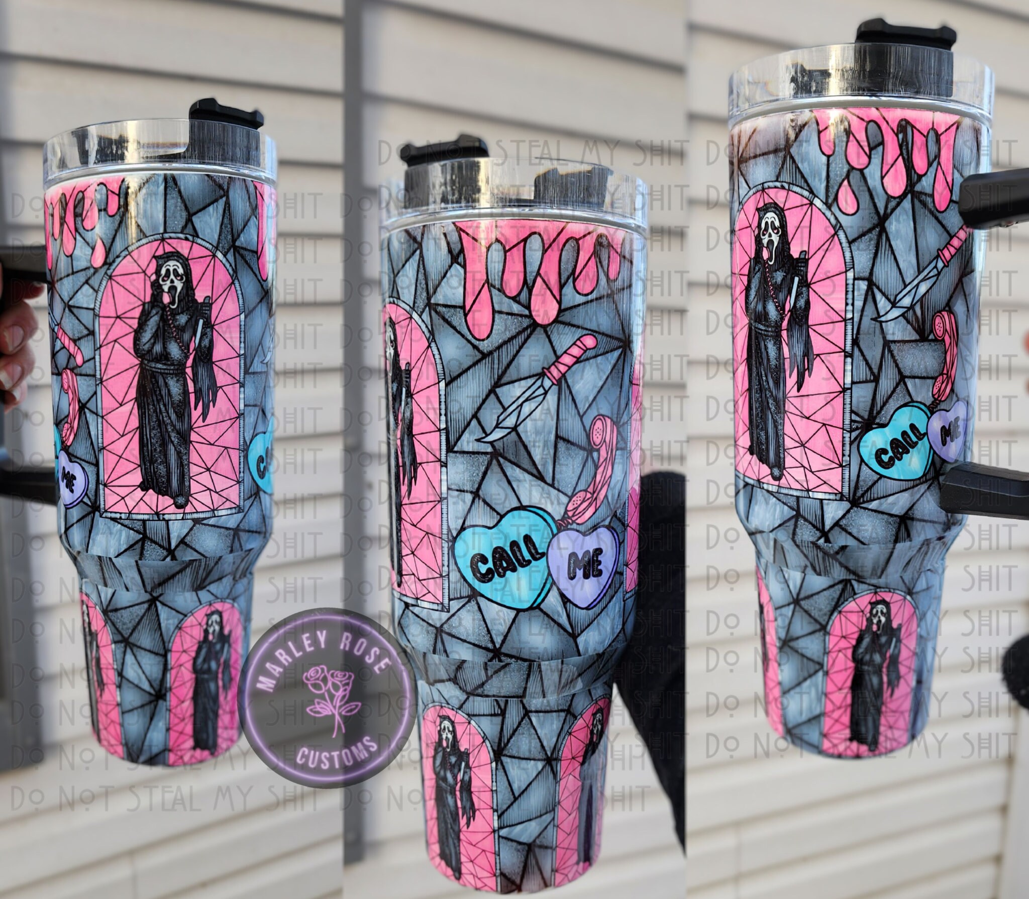 Horror 40oz Tumbler, Call Me, Horror queen 40 oz Tumbler