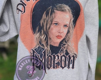Retro 90s , Drop Dead Moron, Halloween Sweat Shirt, Witch Scary Movie Tee, Witch Sisters, Halloween Trip Gift, Nostalgic,  Spooky Szn