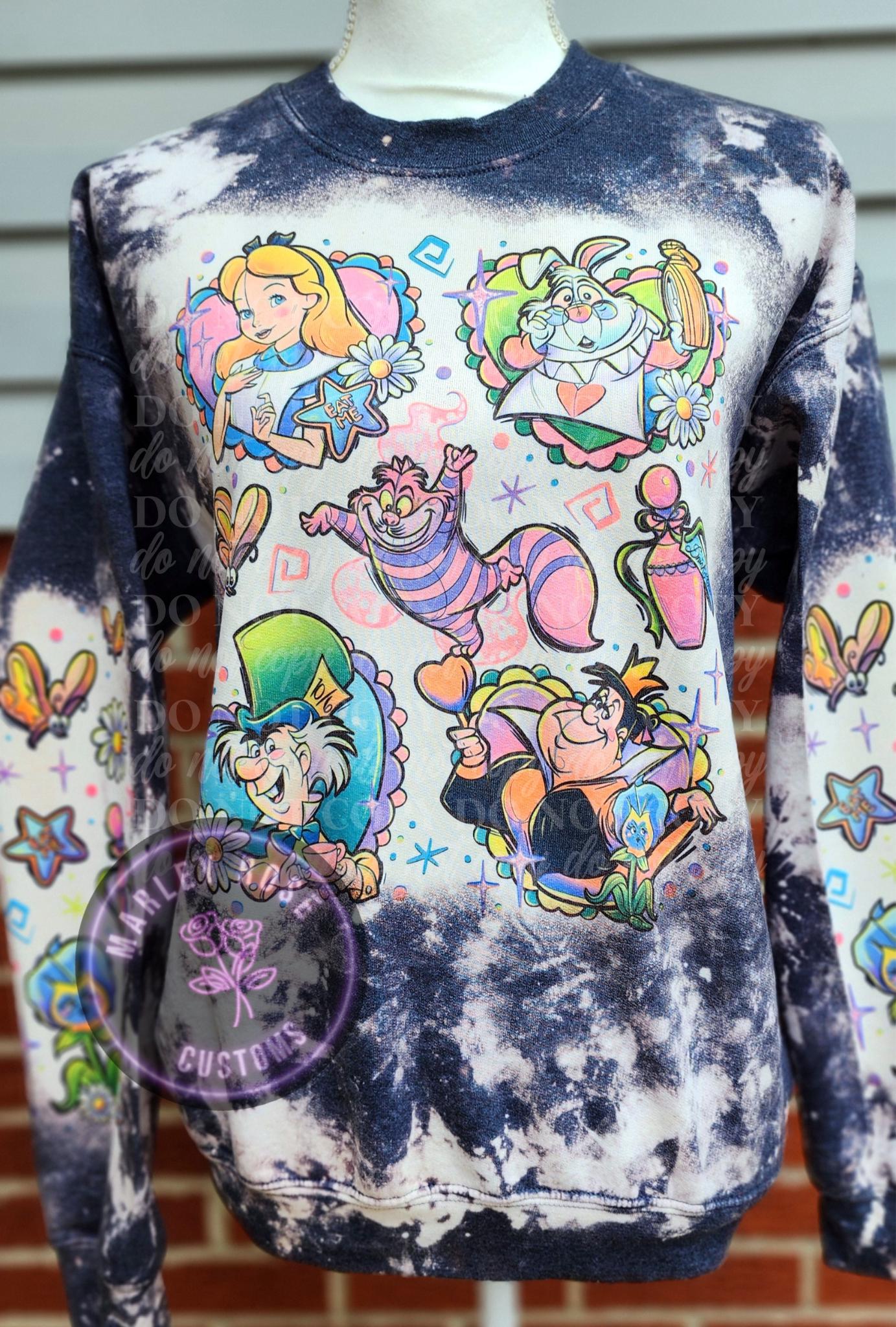 Alice in Wonderland Trippy Hoodie - Etsy