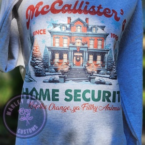 Retro 90s, McCallister Home Security Sweatshirt, Home Alone Sweater, Christmas Movie Sweater, Funny Christmas Sweatshirt, McCallister Hoodie