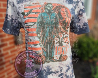 Espeluznante, Sudadera desteñida, Terror vintage, Halloween, Calabaza, Halloween vintage de los 90, Terror clásico,