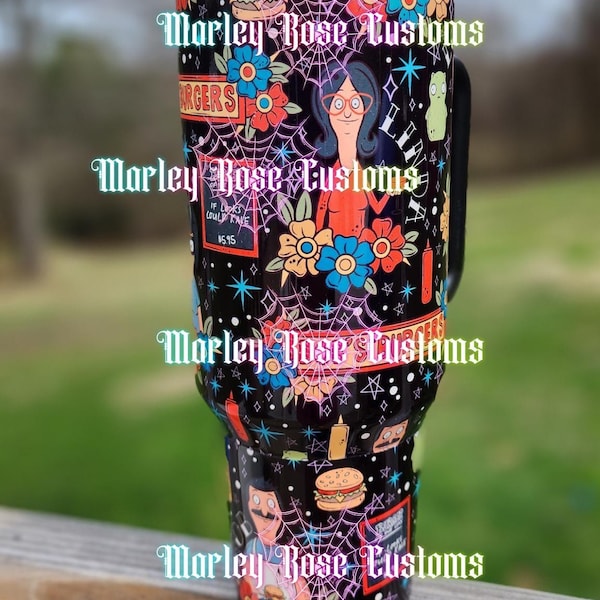 Funny 40oz Tumbler,  Linda, Louise, Bob, Gene, Tina, 40oz Cup, If Looks Could Kale, Mothers Day Gift,  Cartoon lover