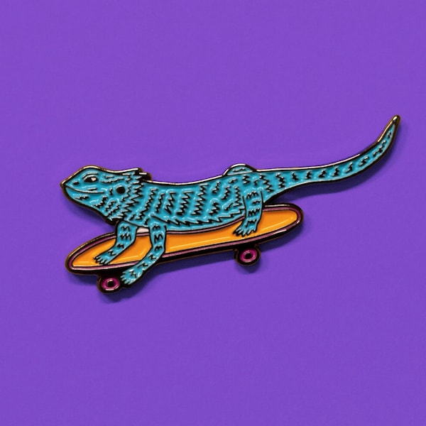Pin esmaltado de Lizard Dude
