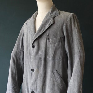 Vintage Antique 1920s 1930s French Workwear Jacket Overalls