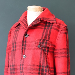 Vintage 1940s Hunting Coat & Pants Set Red Black Buffalo Plaid Sport Coat  Set JC Higgins Suit Size 38 Fishing Lumberjack Wool 