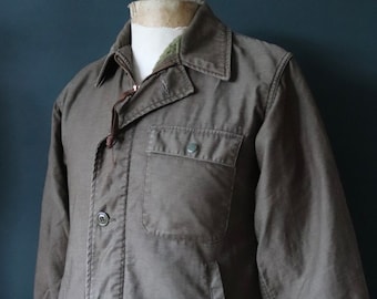 Authentic 1960'S US Navy A-2 Military Deck Jacket, Made in USA, Medium (38-40), Men's Size M, Vintage unclear Khaki type Vintage Second Hand