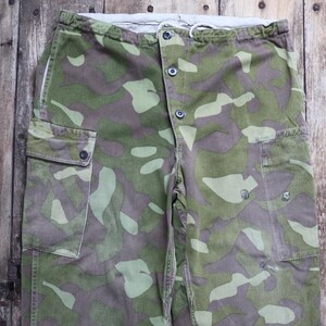 Vintage 1970s 70s Finnish M62 Camo Camouflage Reversible