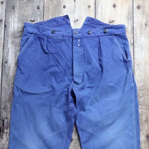 パンツ 1960s French vintage summer trousers Vintage French White Cotton Naval Trousers - 1950s 60s Fall