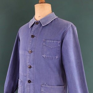 ジャケット・アウター 50s French Vintage Light Blue Work JKT 50's] French Vintage Blue Thin Twil Work Jacket 