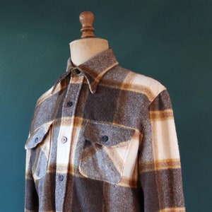 Vintage 70s Embroidered Wool Shirt - Etsy