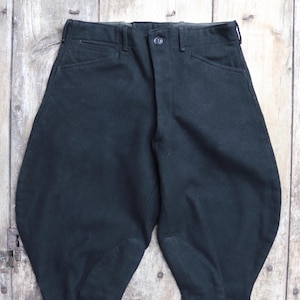 パンツ 1940s FRENCH VINTAGE PIQUE JODHPURS Vintage Riding pants Stirrups French breeches Equestrian