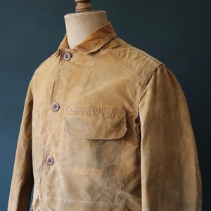 Oilskin store hunting jacket