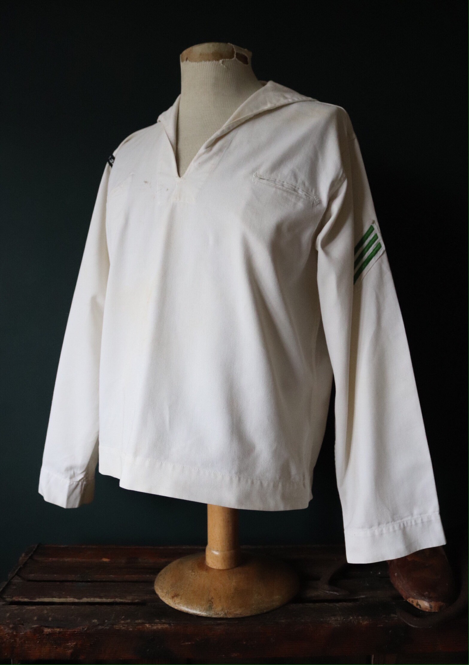 60s U.S.NAVY SAILOR SHIRT STENCIL MILITARY ヴィンテージ 60s U.S.NAVY SAILOR SHIRT STENCIL MILITARY ヴィンテージ