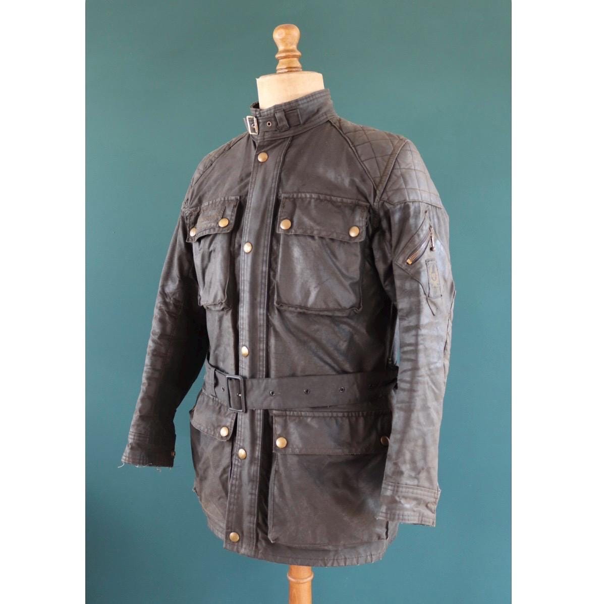 Vintage 1980s Belstaff Tourmaster Trophy Jacket - Waxed Cotton