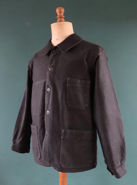 French 50s black moleskin - Gem French 50s black moleskin - Gem