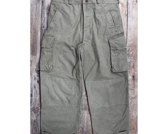 Vintage 1940s French M47 Utility Pants - Military Workwear - 37” X