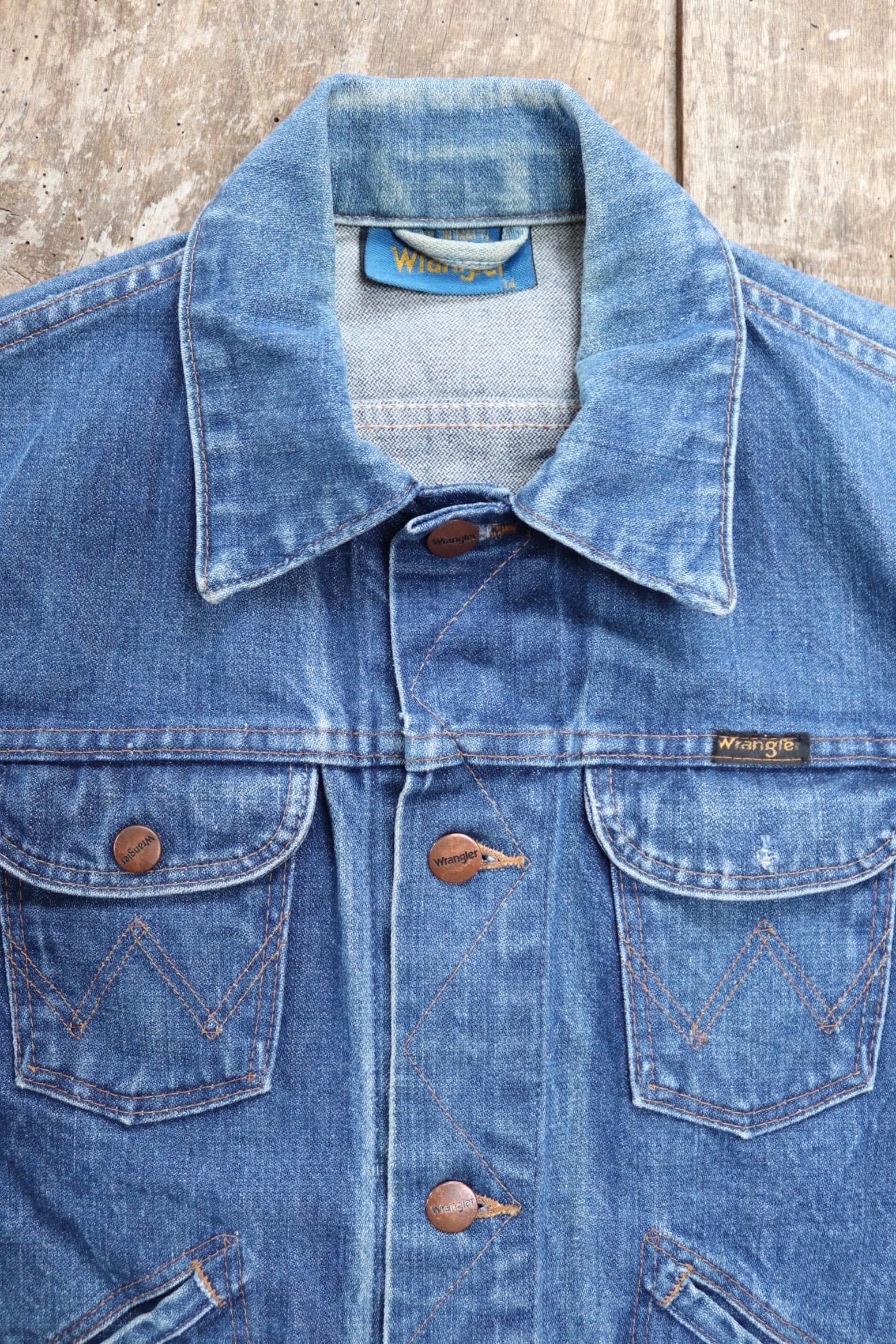 Vintage 1980s Wrangler Trucker Jacket - 36