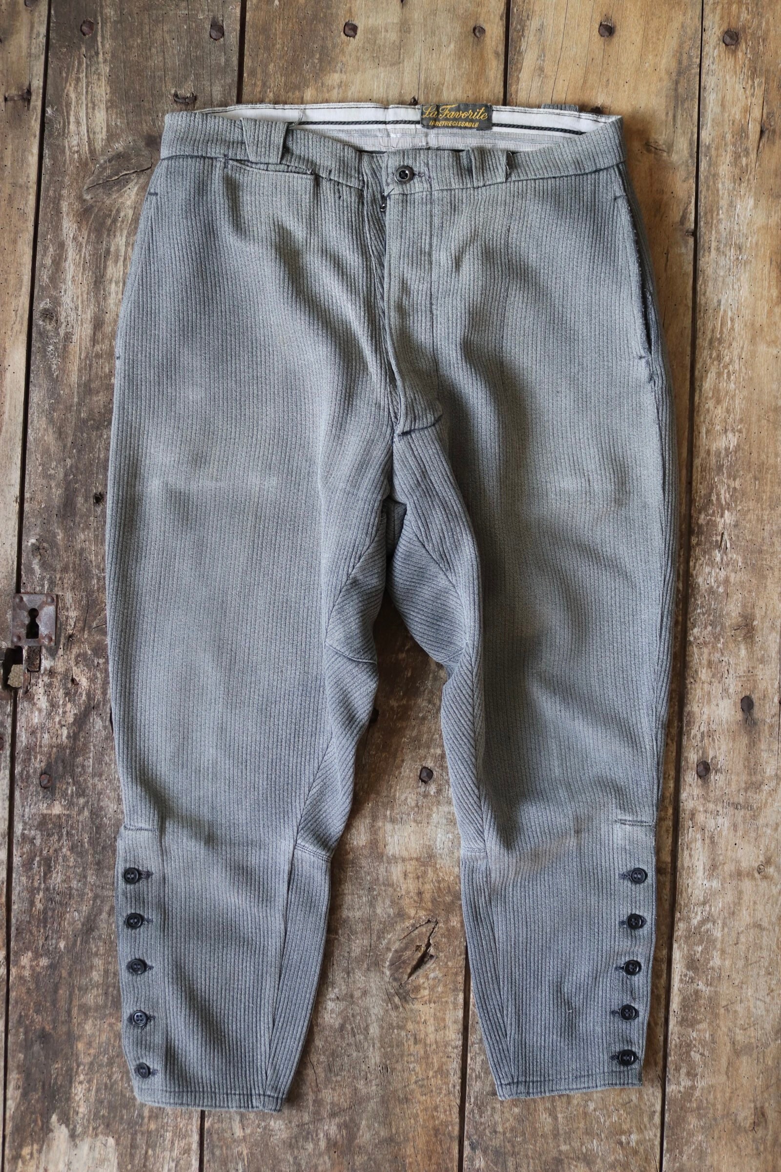 1940s FRENCH VINTAGE PIQUE JODHPURS