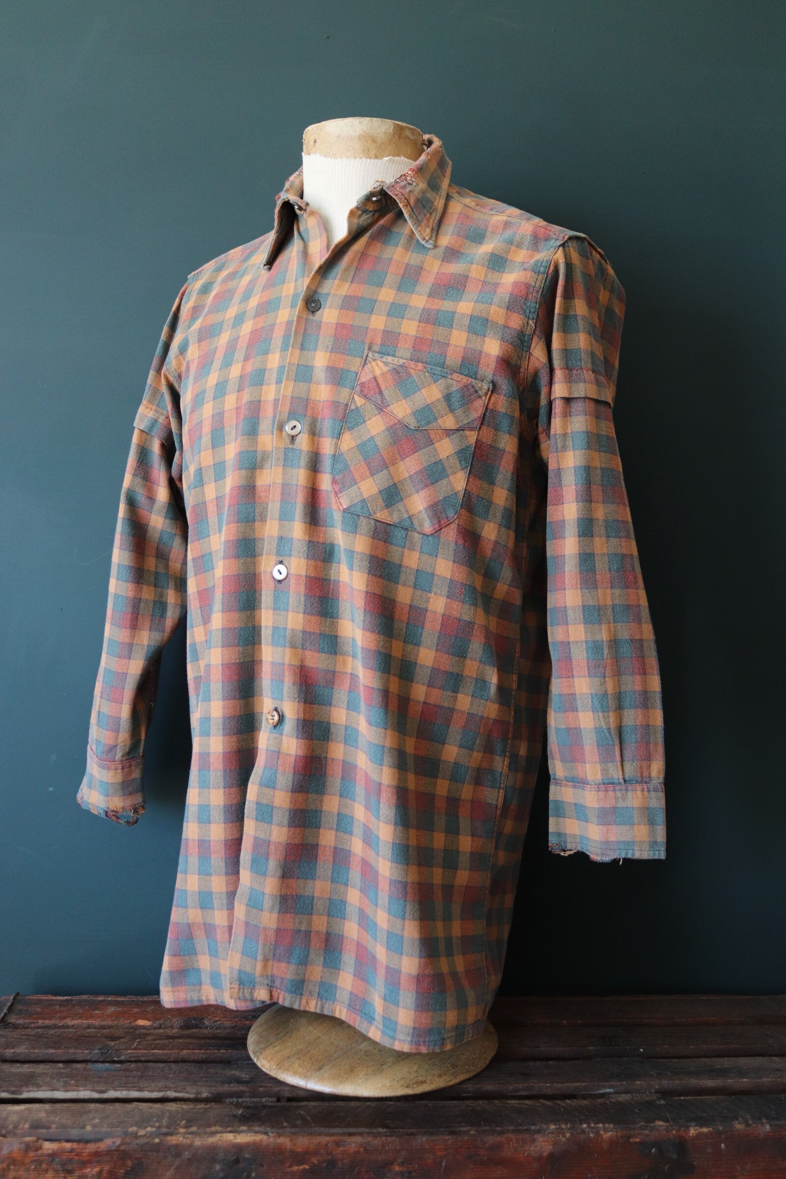 VINTAGE 50s FRENCH WORK SHIRT