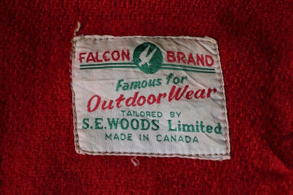 Vintage 1960s 60s Falcon Brand tan brown duck cot… - image 3