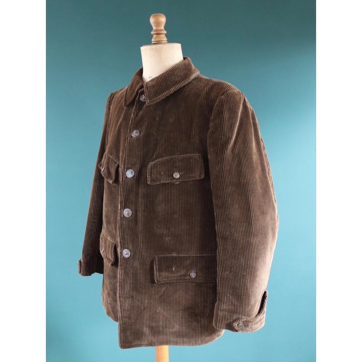 Vintage French Hunting Corduroy Jacket - Etsy