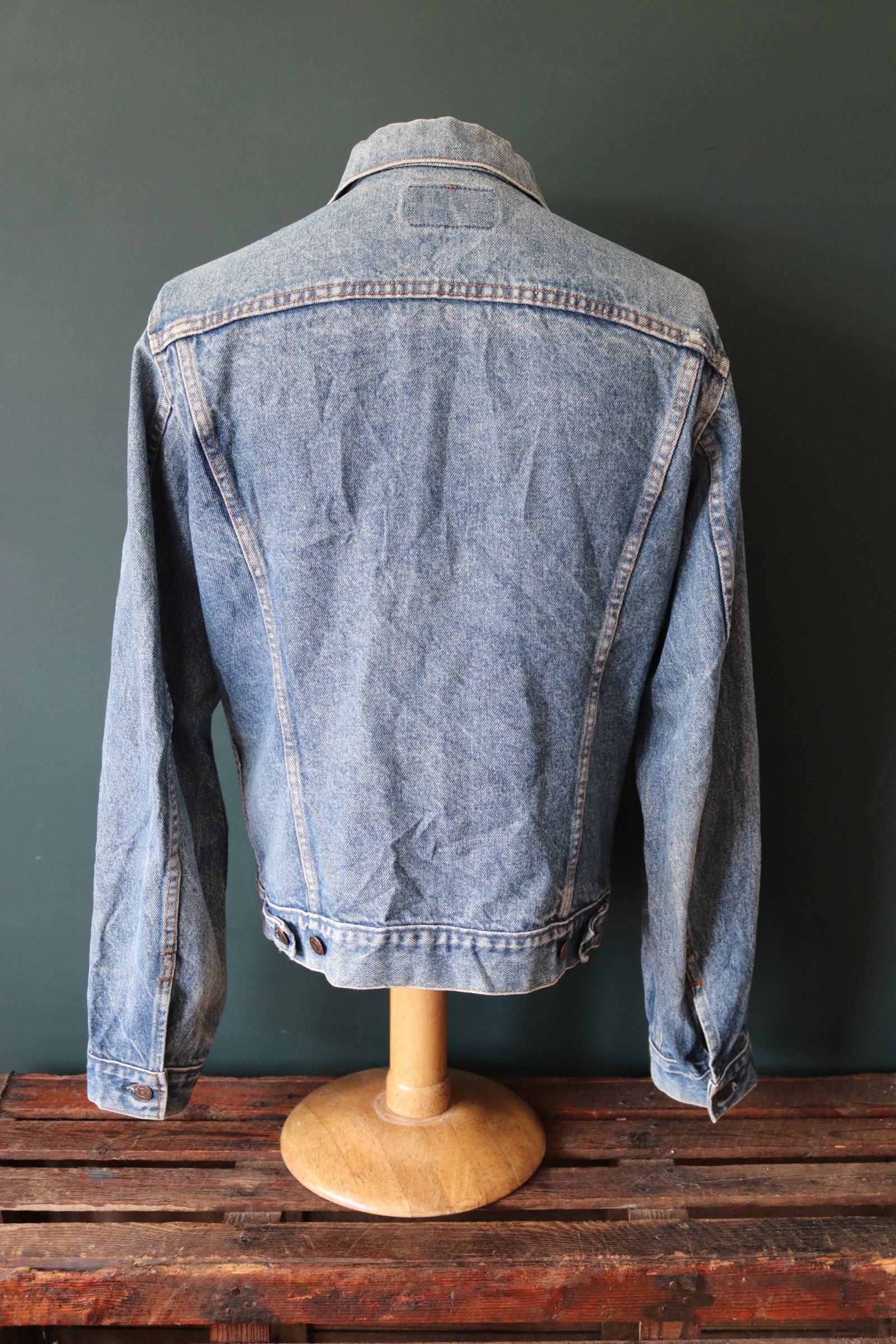 Vintage Levis Blue Denim Trucker Jacket 71506 Made in USA Four - Etsy